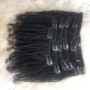100% human hair handmade sisterlocs clipins