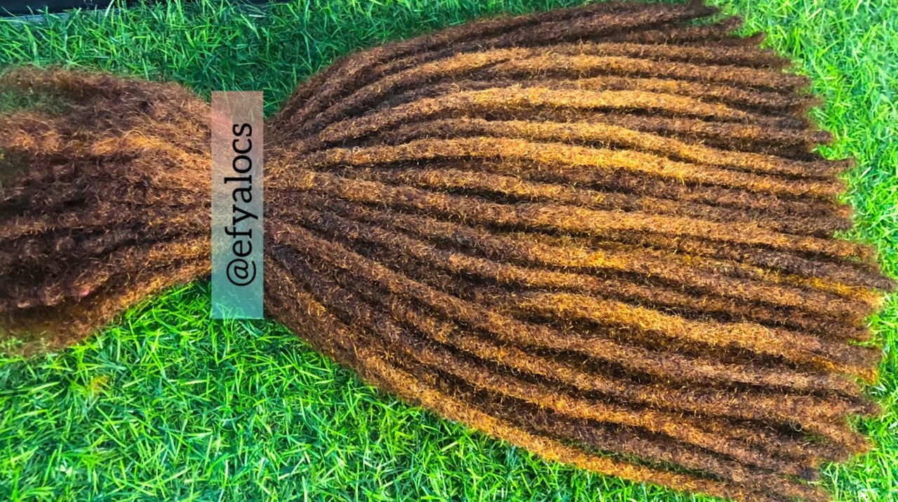 Honey blonde 100% human hair locs extension - Image 2
