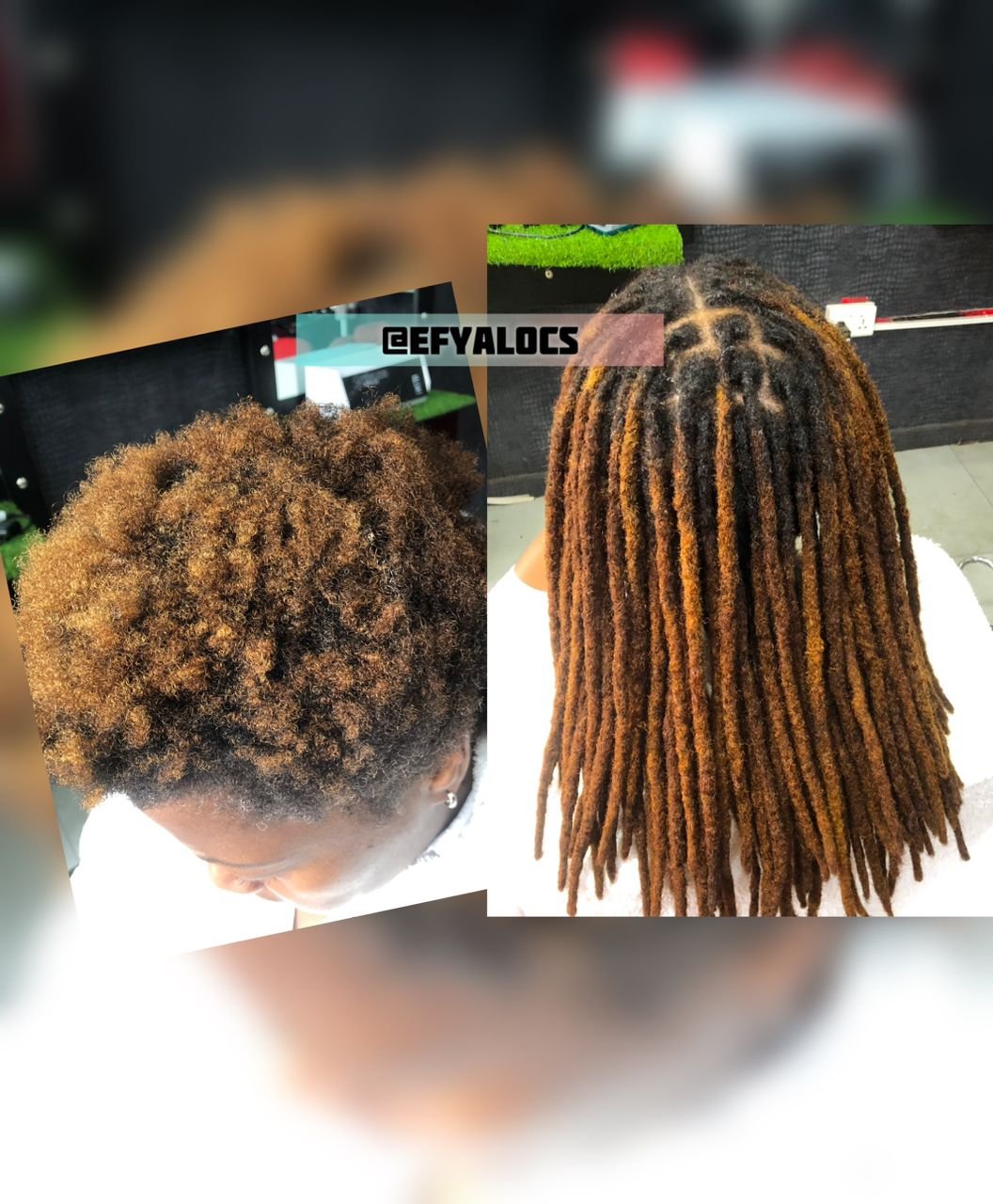 Honey blonde 100% human hair locs extension - Image 3