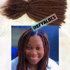 Honey blonde 100% human hair locs extension