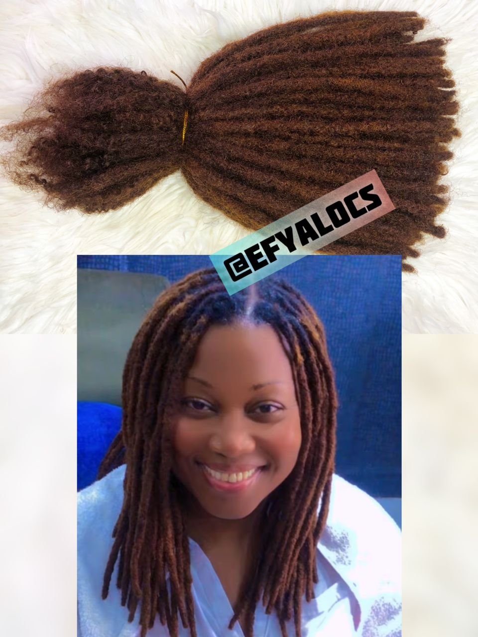 Honey blonde 100% human hair locs extension